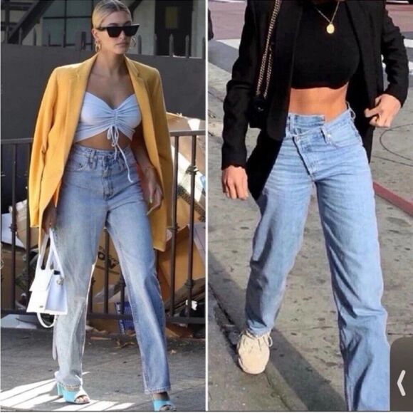 AGOLDE Women's Criss Cross Straight-Leg Jeans Size 30 NEW - Picture 1 of 11